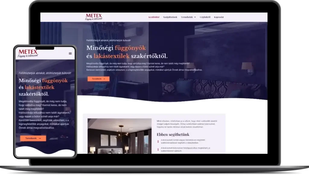 Metex weboldal