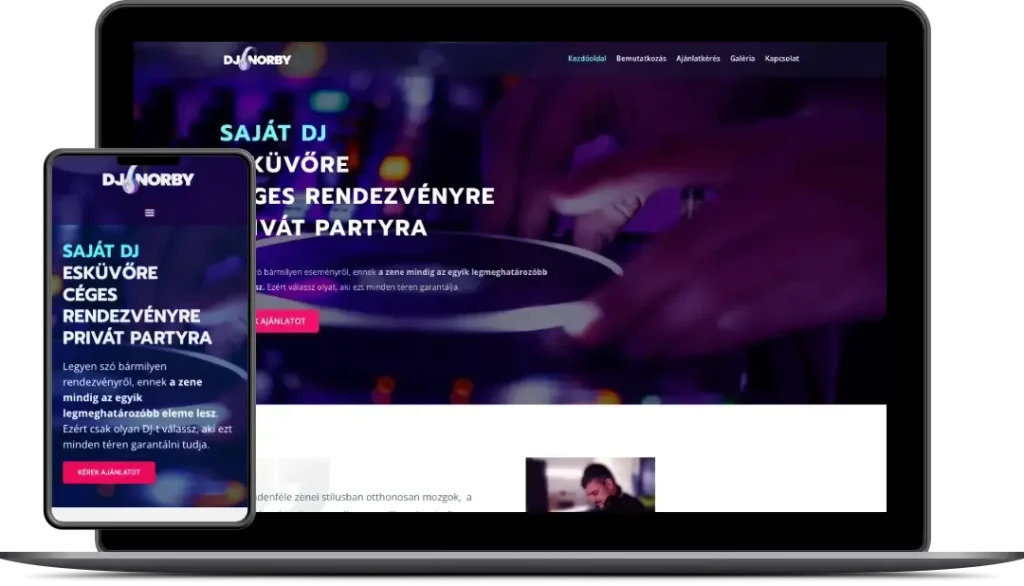 Dj Norby weboldal