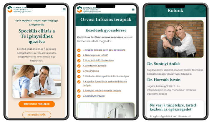 S&H eüközpont weboldal képek
